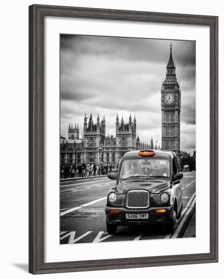 London Taxi and Big Ben - London - UK - England - United Kingdom - Europe-Philippe Hugonnard-Framed Photographic Print