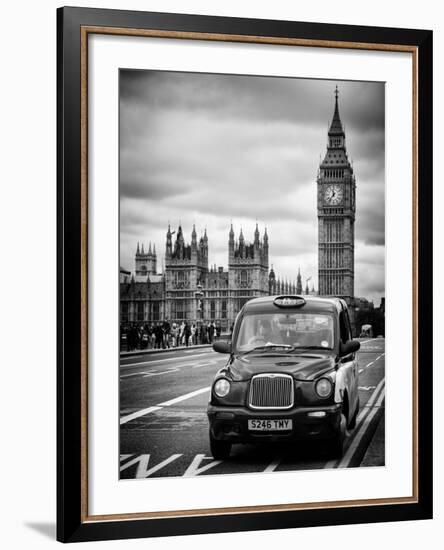 London Taxi and Big Ben - London - UK - England - United Kingdom - Europe-Philippe Hugonnard-Framed Premium Photographic Print