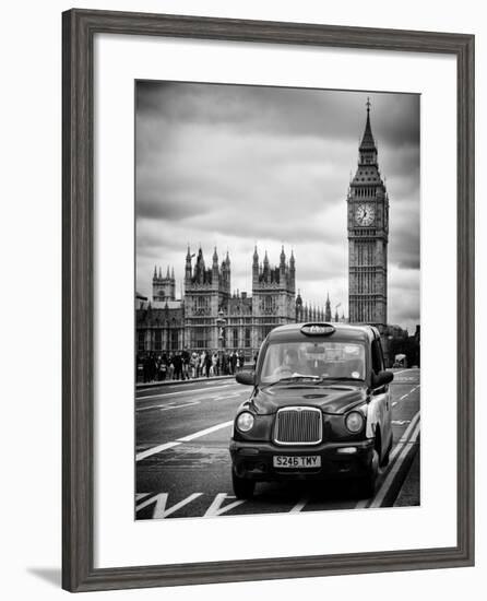 London Taxi and Big Ben - London - UK - England - United Kingdom - Europe-Philippe Hugonnard-Framed Premium Photographic Print