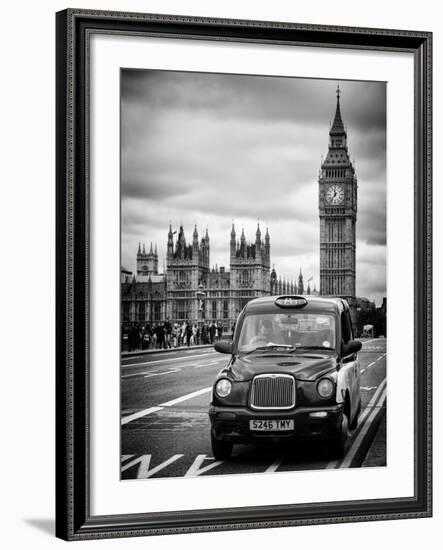 London Taxi and Big Ben - London - UK - England - United Kingdom - Europe-Philippe Hugonnard-Framed Photographic Print