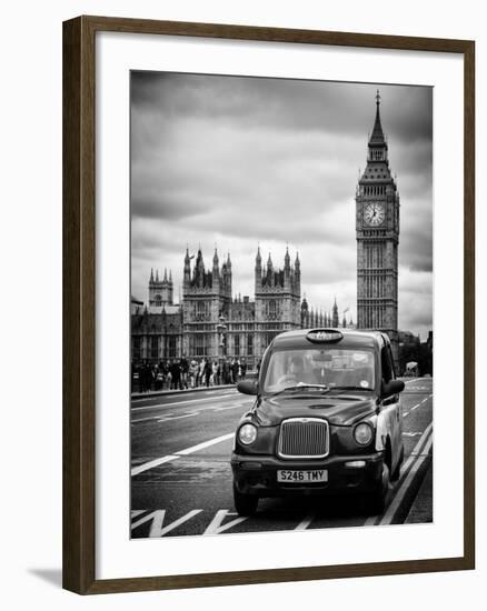 London Taxi and Big Ben - London - UK - England - United Kingdom - Europe-Philippe Hugonnard-Framed Photographic Print