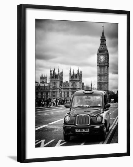 London Taxi and Big Ben - London - UK - England - United Kingdom - Europe-Philippe Hugonnard-Framed Photographic Print