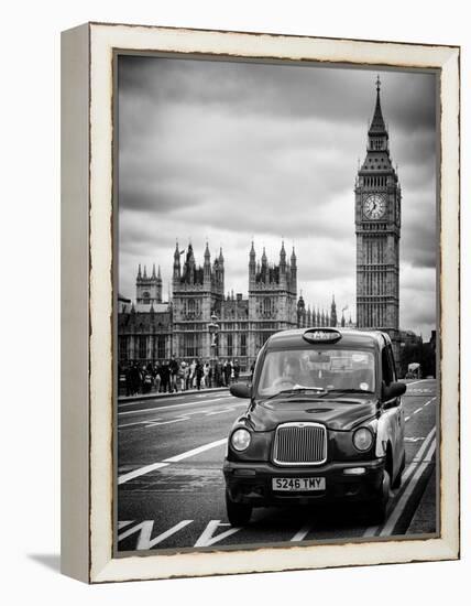 London Taxi and Big Ben - London - UK - England - United Kingdom - Europe-Philippe Hugonnard-Framed Premier Image Canvas