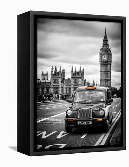 London Taxi and Big Ben - London - UK - England - United Kingdom - Europe-Philippe Hugonnard-Framed Stretched Canvas