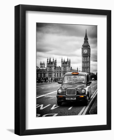 London Taxi and Big Ben - London - UK - England - United Kingdom - Europe-Philippe Hugonnard-Framed Art Print