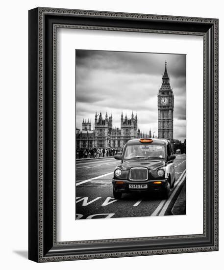 London Taxi and Big Ben - London - UK - England - United Kingdom - Europe-Philippe Hugonnard-Framed Art Print