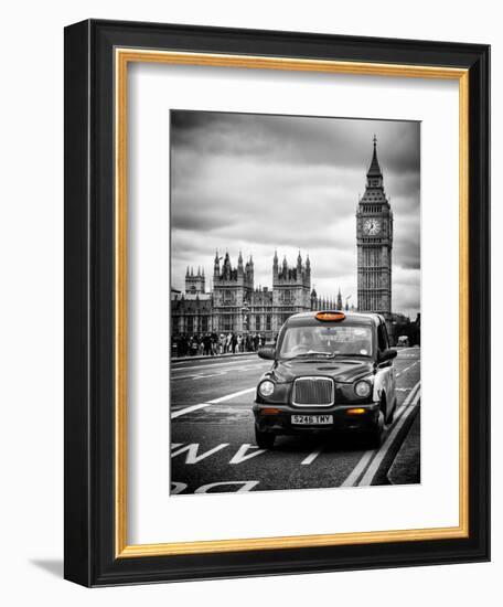 London Taxi and Big Ben - London - UK - England - United Kingdom - Europe-Philippe Hugonnard-Framed Art Print