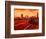 London Taxi Big Ben Sunset with Parliament-Markus Bleichner-Framed Art Print