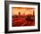 London Taxi Big Ben Sunset with Parliament-Markus Bleichner-Framed Art Print