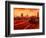 London Taxi Big Ben Sunset with Parliament-Markus Bleichner-Framed Art Print