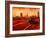 London Taxi Big Ben Sunset with Parliament-Markus Bleichner-Framed Art Print