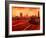 London Taxi Big Ben Sunset with Parliament-Markus Bleichner-Framed Art Print