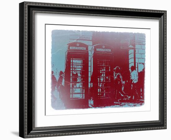 London Telephone Booth-NaxArt-Framed Art Print