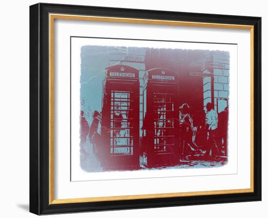 London Telephone Booth-NaxArt-Framed Art Print