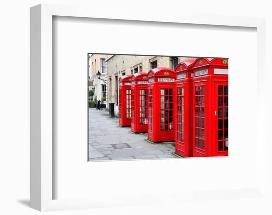 London-Telephone Covent Garden-null-Framed Art Print