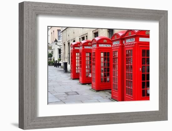 London-Telephone Covent Garden-null-Framed Art Print