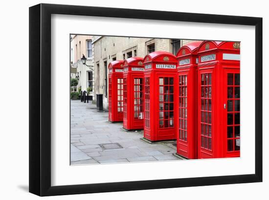 London-Telephone Covent Garden-null-Framed Art Print