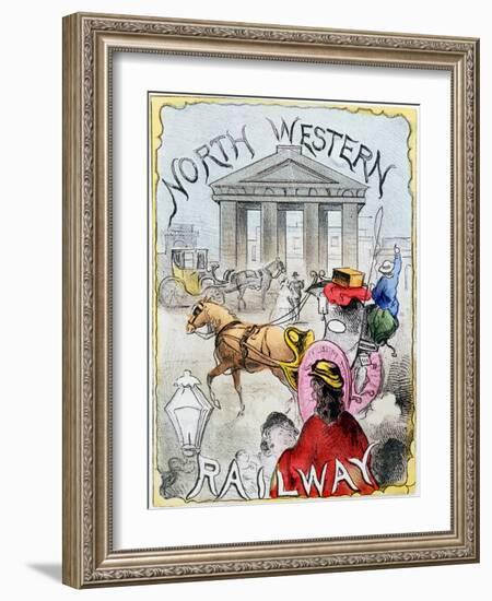 London Terminus of the London and North Western Railway, Euston, London, C1860-null-Framed Giclee Print