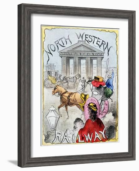 London Terminus of the London and North Western Railway, Euston, London, C1860-null-Framed Giclee Print