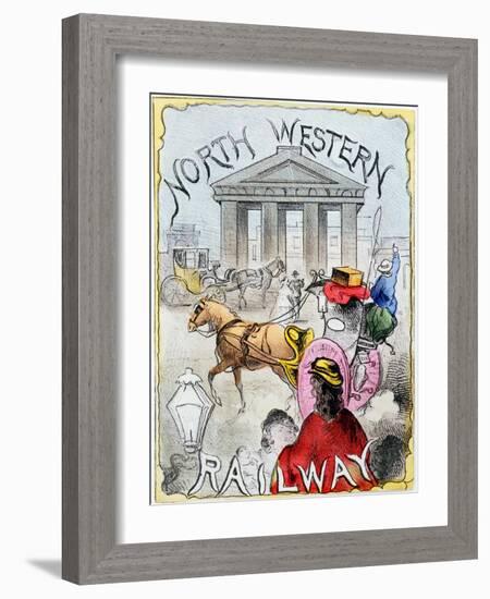 London Terminus of the London and North Western Railway, Euston, London, C1860-null-Framed Giclee Print