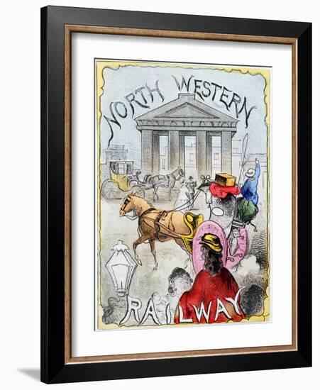 London Terminus of the London and North Western Railway, Euston, London, C1860-null-Framed Giclee Print