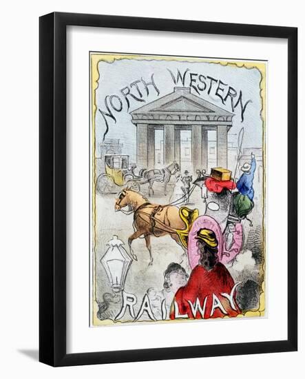London Terminus of the London and North Western Railway, Euston, London, C1860-null-Framed Giclee Print