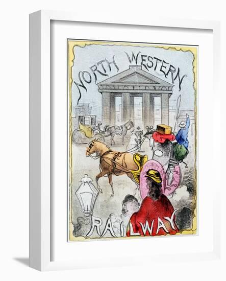 London Terminus of the London and North Western Railway, Euston, London, C1860-null-Framed Giclee Print