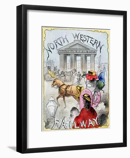 London Terminus of the London and North Western Railway, Euston, London, C1860-null-Framed Giclee Print