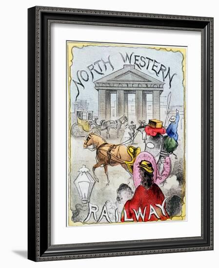 London Terminus of the London and North Western Railway, Euston, London, C1860-null-Framed Giclee Print