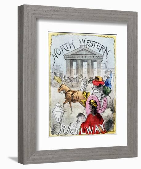 London Terminus of the London and North Western Railway, Euston, London, C1860-null-Framed Giclee Print