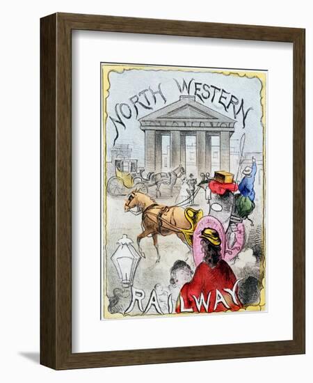 London Terminus of the London and North Western Railway, Euston, London, C1860-null-Framed Giclee Print