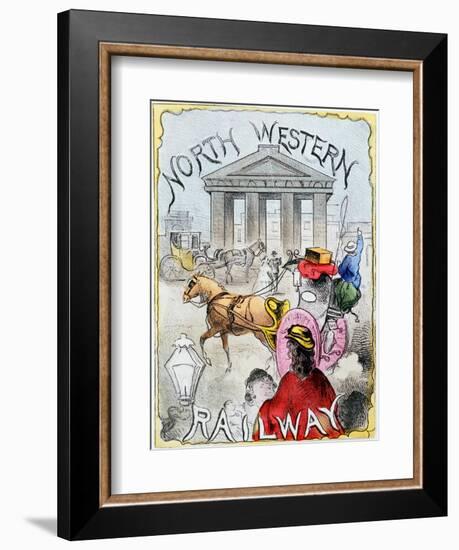 London Terminus of the London and North Western Railway, Euston, London, C1860-null-Framed Giclee Print