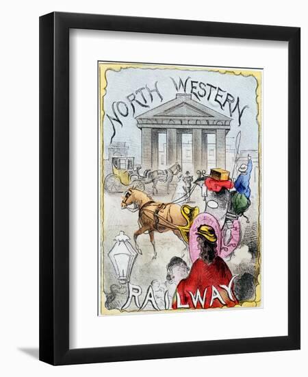 London Terminus of the London and North Western Railway, Euston, London, C1860-null-Framed Giclee Print