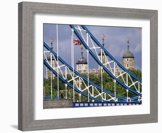 London, the Tower of London and Tower Bridge, England-Paul Harris-Framed Photographic Print