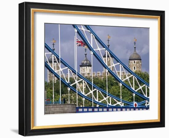 London, the Tower of London and Tower Bridge, England-Paul Harris-Framed Photographic Print