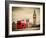 London, the Uk. Red Bus in Motion and Big Ben, the Palace of Westminster. the Icons of England in V-Michal Bednarek-Framed Photographic Print