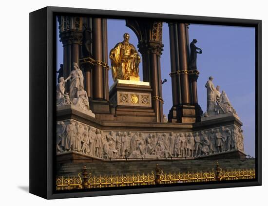 London, This Large Statue of Prince Albert in Hyde Park, Is Seated in a Vast Gothic Shrine, England-Paul Harris-Framed Premier Image Canvas