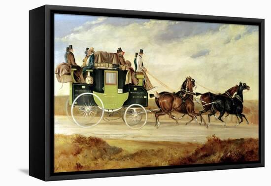 London to Bristol and Bath Stage Coach-Charles Cooper Henderson-Framed Premier Image Canvas