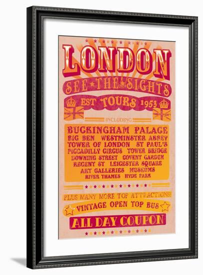 London Tours '53-The Vintage Collection-Framed Art Print