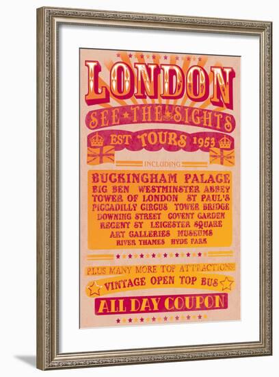 London Tours '53-The Vintage Collection-Framed Art Print