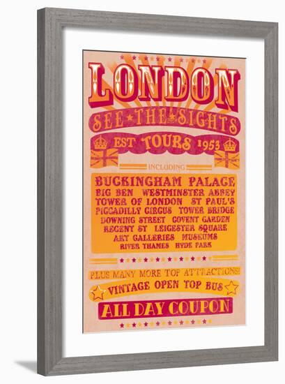 London Tours '53-The Vintage Collection-Framed Art Print