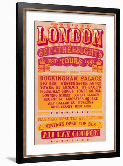 London Tours '53-The Vintage Collection-Framed Art Print