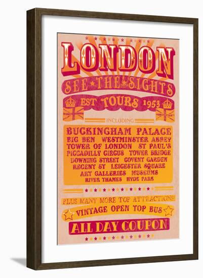London Tours '53-The Vintage Collection-Framed Art Print