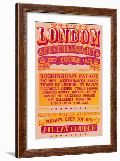 London Tours '53-The Vintage Collection-Framed Art Print