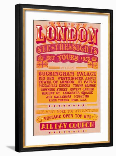 London Tours '53-The Vintage Collection-Framed Art Print