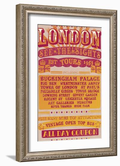 London Tours '53-The Vintage Collection-Framed Giclee Print