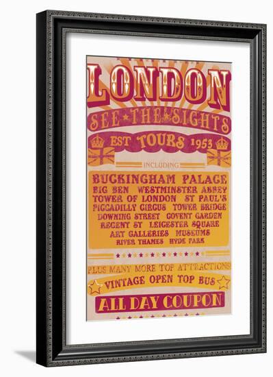 London Tours '53-The Vintage Collection-Framed Giclee Print