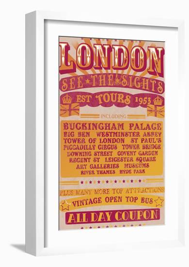 London Tours '53-The Vintage Collection-Framed Giclee Print