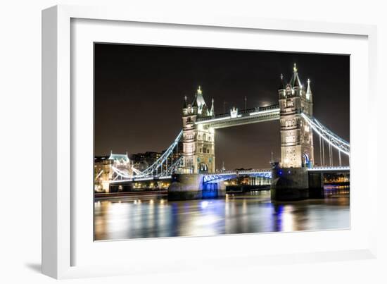 London Tower Bridge across the River Thames-Mohana AntonMeryl-Framed Photographic Print