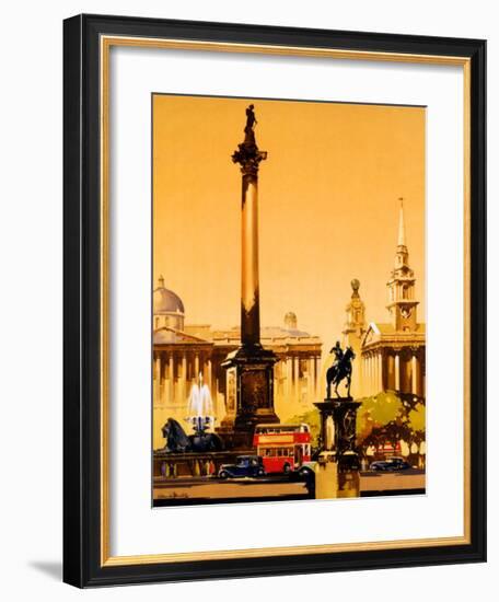 London, Trafalgar Square, 1948-1965-Claude Buckle-Framed Giclee Print